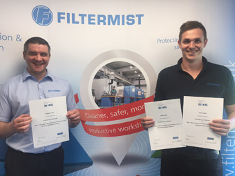 Filtermist increases specialist LEV resource with more BOHS accredited certifications