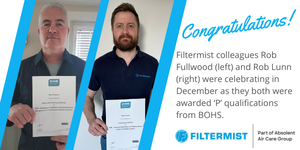 Rob and Rob upskill with new P qualifications from BOHS