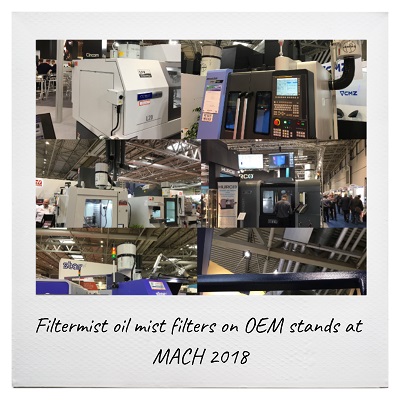 Filtermist oil mist filters to feature on nine MACH stands