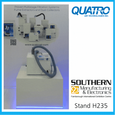 Quatro dust collector makes UK debut at Southern Manufacturing