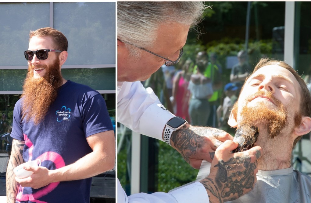 Brave Matt faces the barber for charity