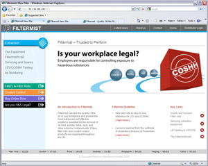 New web site is an easy to use reference point for LEV and COSHH requirements