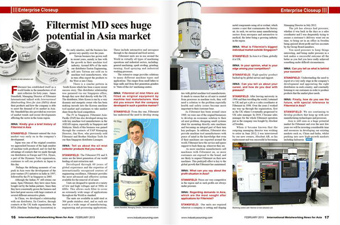 James Stansfield interviewed by International Metalworking News for Asia